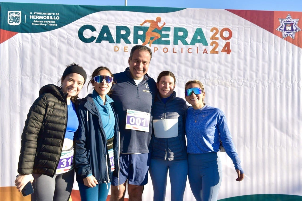 Participa Toño Astiazarán en la tradicional Carrera del Policía 2024